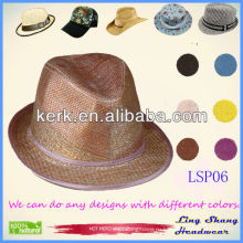 2013 оптовый простой моды 100% натуральный бумажный шлем бумаги соломенной шляпе бумажной шляпе, LSP06